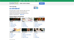 Desktop Screenshot of investorwords.com