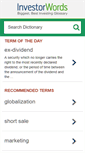 Mobile Screenshot of investorwords.com